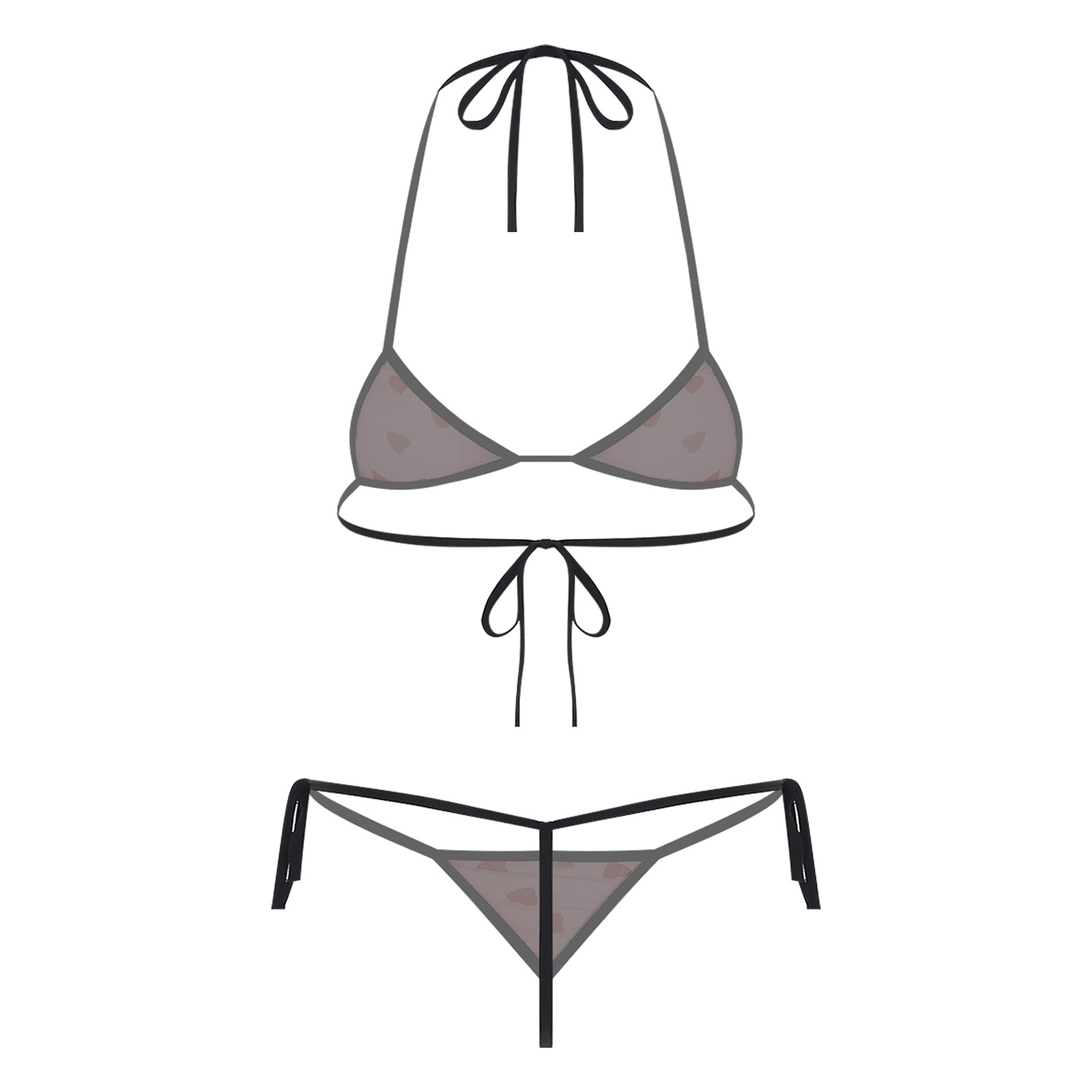 Womens Micro Mini Bikini Linge - đánh giá và giá Sheer Mesh Bra