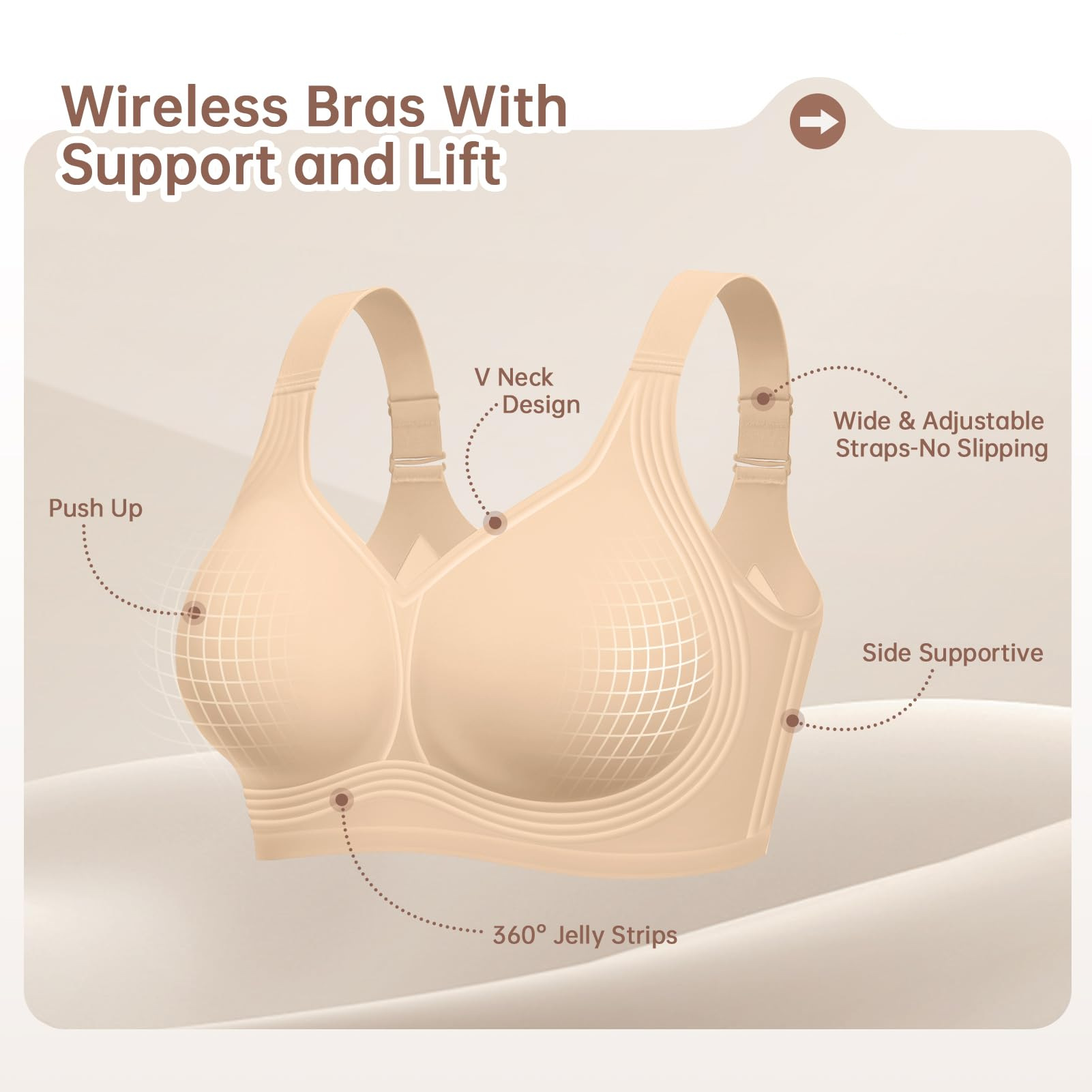 Plus Size Wireless Bra for Wom - đánh giá và giá Full Coverage Bra