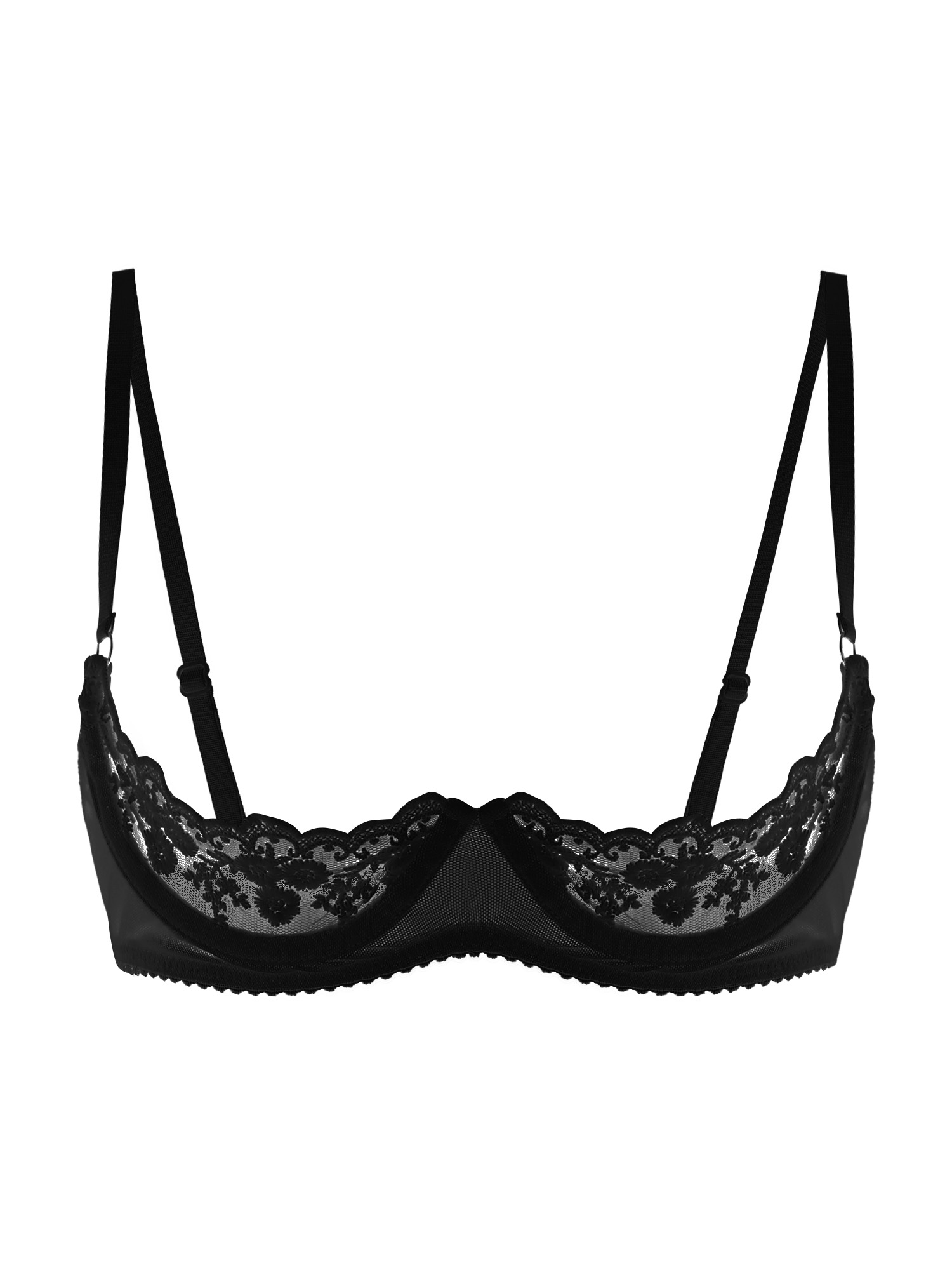 Women Sexy Open Cups Bra Sheer - đánh giá và giá Sheer Mesh Bra