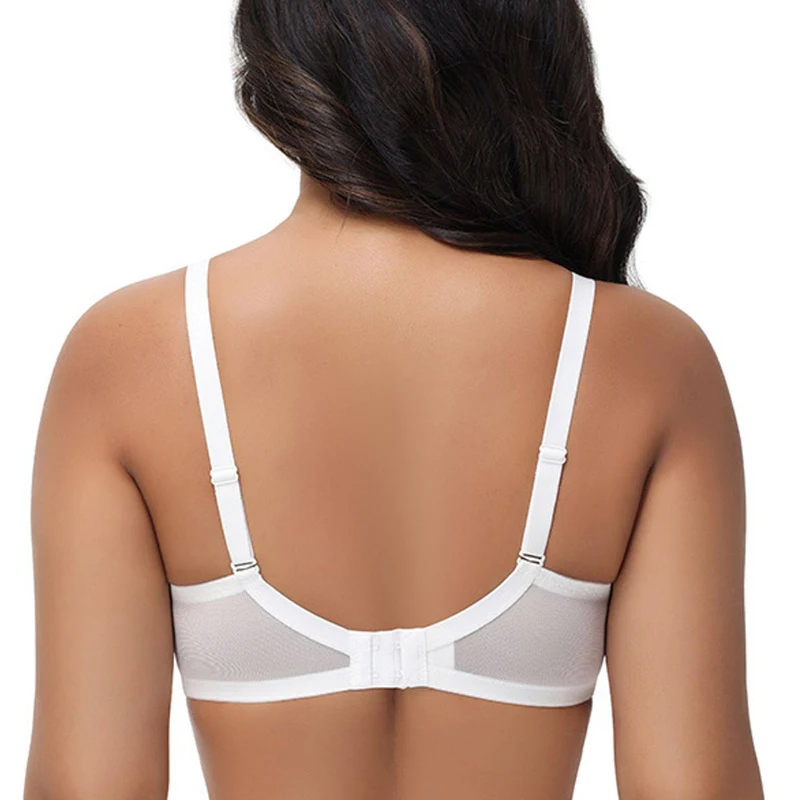 Plus Size Women's Mesh Support - đánh giá và giá Underwire Bra Padded