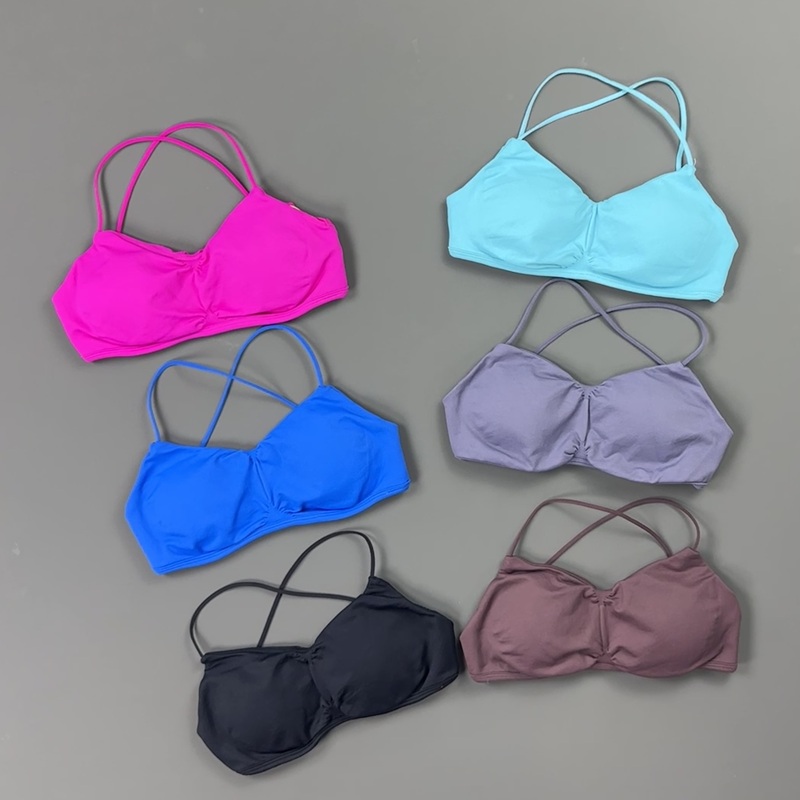 HISTELLO Front Ruched Cross Ba - đánh giá và giá Sports Bra Racerback