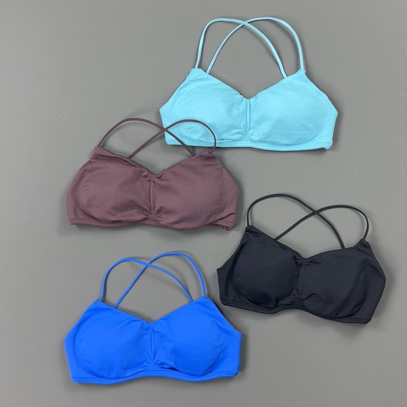 HISTELLO Front Ruched Cross Ba - đánh giá và giá Sports Bra Racerback