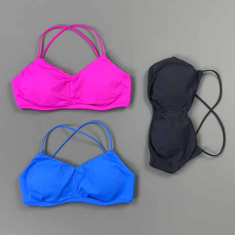 HISTELLO Front Ruched Cross Ba - đánh giá và giá Sports Bra Racerback
