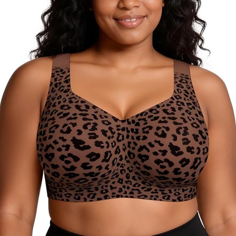 Leopard Jelly Bras No Underwir - đánh giá và giá Minimizer Bra Women