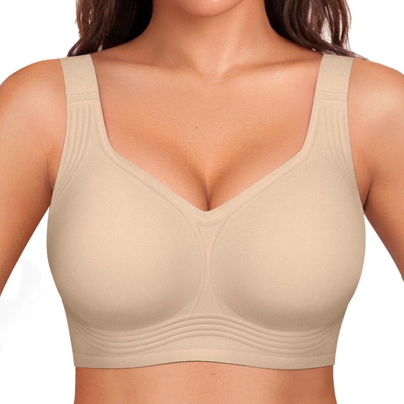 Plus Size Wireless Jelly Bra W - đánh giá và giá Minimizer Bra Women