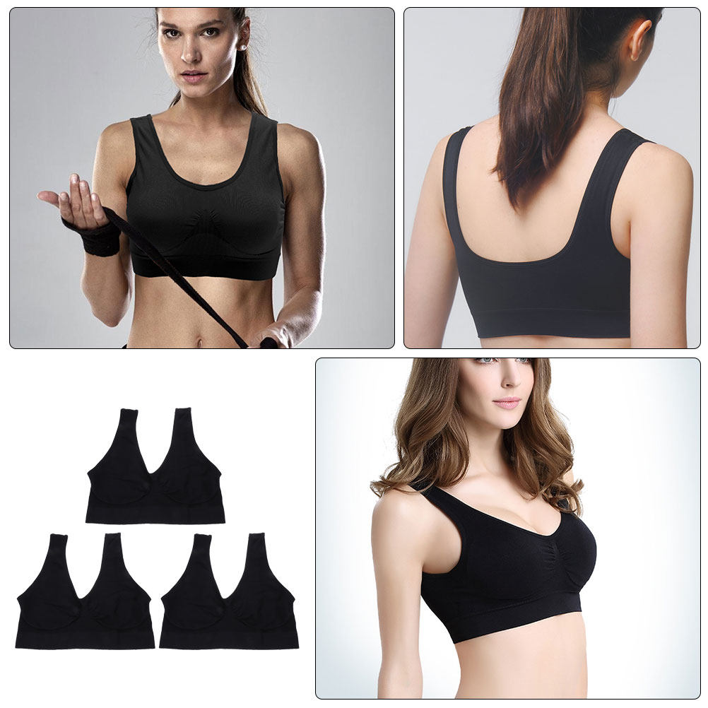 3pcs Yoga Sports Bra Seamless  - đánh giá và giá Wirefree Bra Comfort