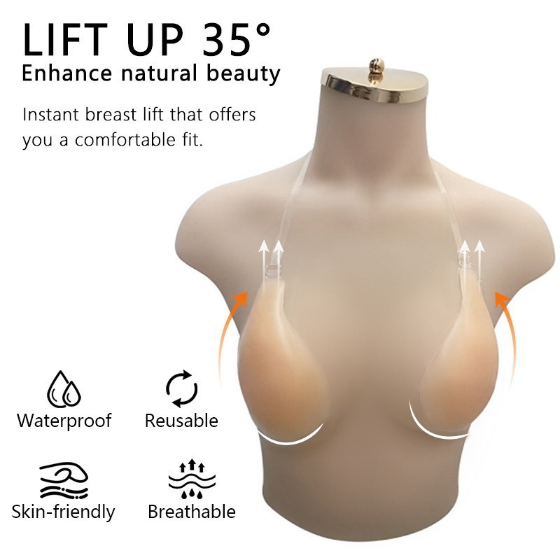 1 Pc Summer Invisible Silicone - đánh giá và giá Push Up Bra Silicone