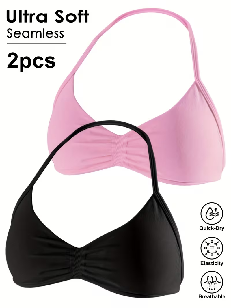 2pcs Seamless Sexy Open Back G - đánh giá và giá Minimizer Bra Women