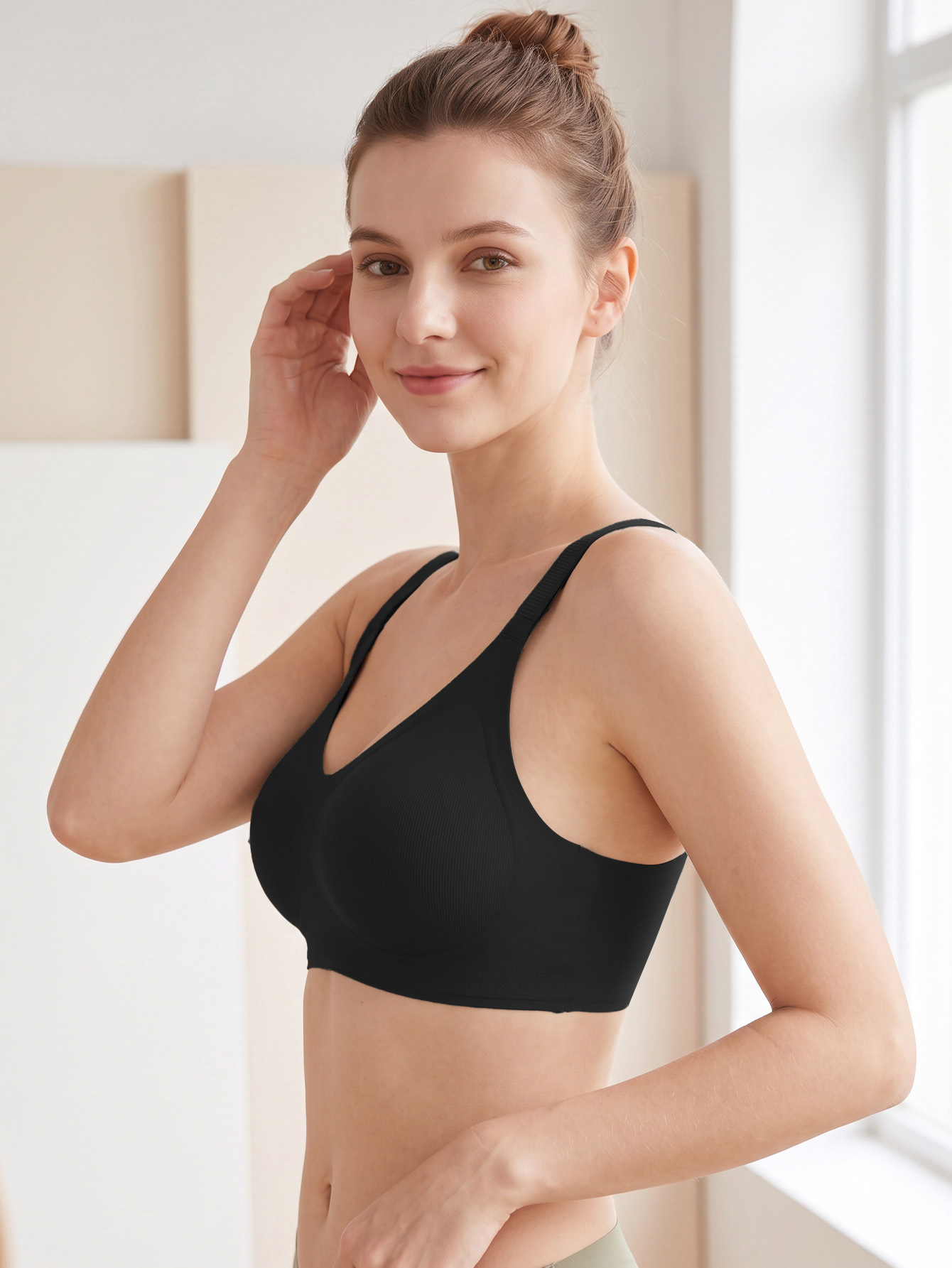 3PCS Set Women Seamless Knit W - đánh giá và giá Wirefree Bra Comfort